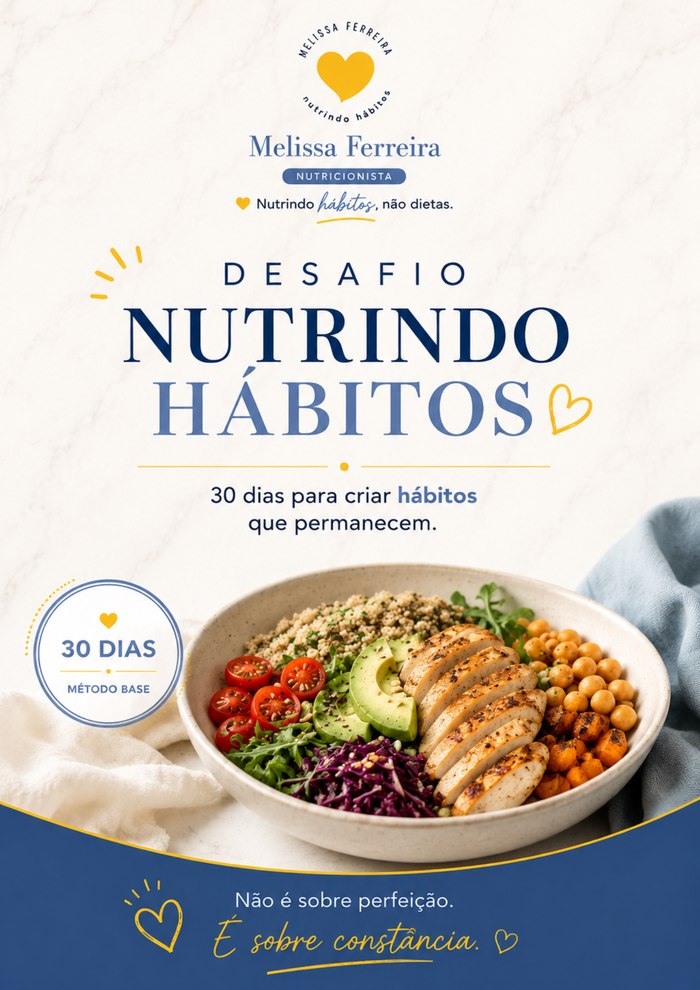 Capa do e-book Desafio: Nutrindo Hábitos, de Melissa Ferreira