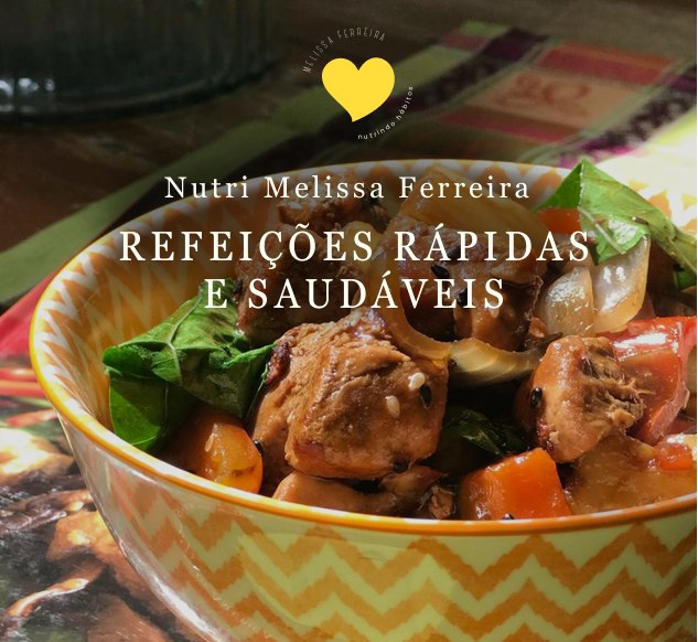 Capa do e-book Refeições Rápidas e Saudáveis, de Melissa Ferreira